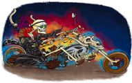 Death on a bike by Sacha